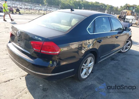 2012 Volkswagen Passat 2.0L Tdi Sel Premium z USA, uszkodzony, nr VIN 1VWCN7A34CC003158